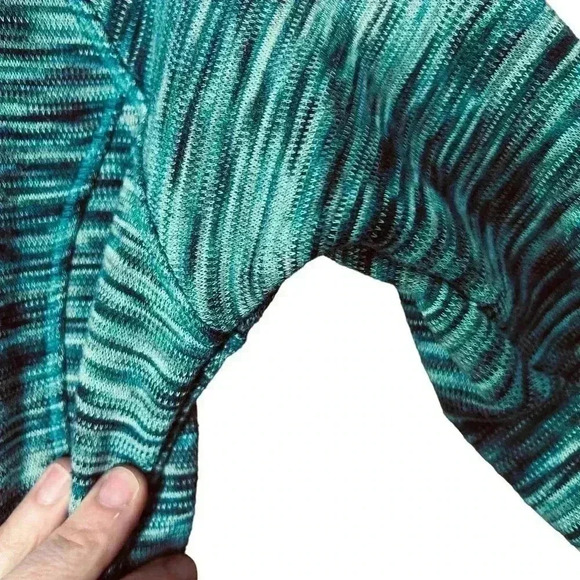 Columbia Women’s 1/2 Zip Marled Blue Green Activewear Pullover Thumbholes XS - Picture 7 of 9